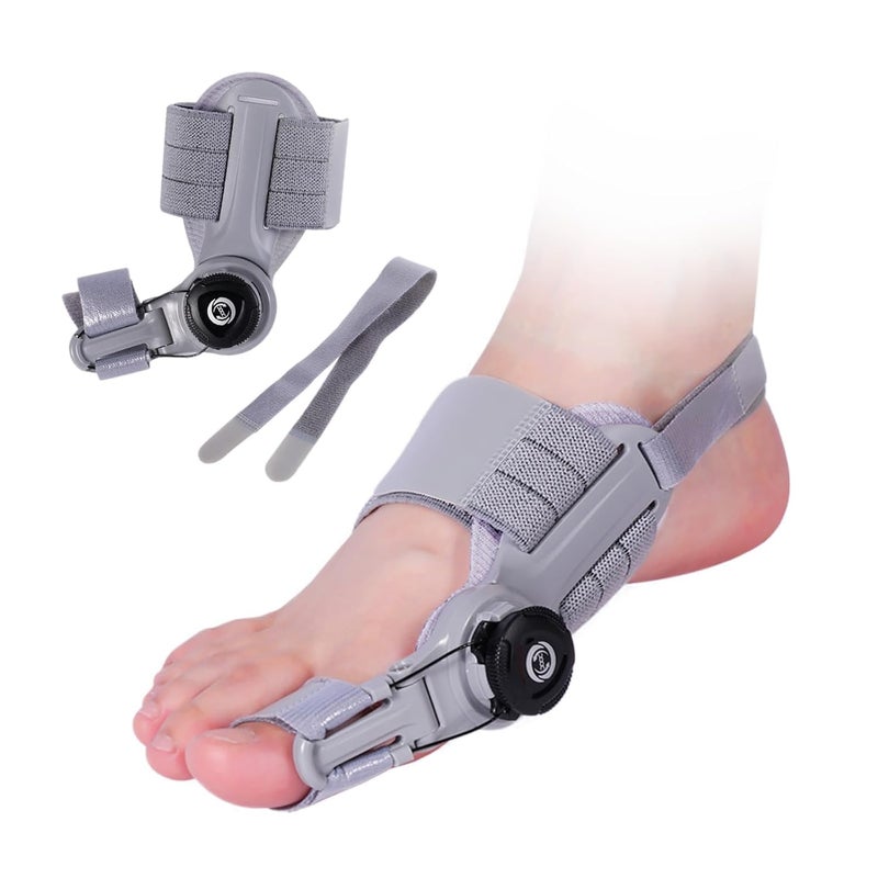 Bunion Corrector for Man and Women Big Toe Adjustable Bunion Splint for Bunion Fix Orthopedic Toe Straightener with Antislip Heel Strap and Silicone Pad